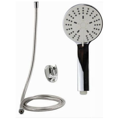 Kit De Douche Multi-tops Docco Douche Tête De Douche Dentelle 1,8 Mt Support De Salle De Bain 69047 (1/3)