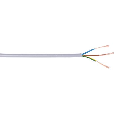 Câble souple domestique H05 VV-F gris - 3G0,75 mm² - Couronne de 50 m - Lynelec (1/4)