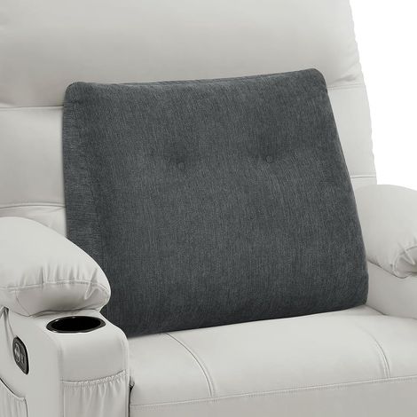 Coussin de soutien dorsal pour fauteuil inclinable - Coussin de soutien lombaire doux avec mousse à mémoire de forme écrasée - Coussin lombaire pour canapé pour personnes âgées pour soulager (1/5)