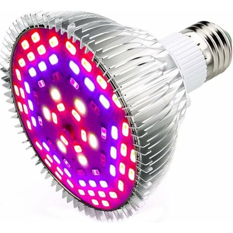Lampes de croissance 50W 78LED Ampoule Lampe de Croissance Eclairage E27 pour Plant avec 7 Longueur d'onde AC 85-265V pour des Plantes,des Fleurs et des Légumes Intérieur/de Serre/de Jardin