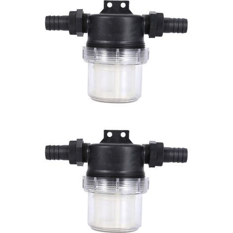 CSPARKV 2 pack Pompe à eau filtre filet arroseur réglable en ligne Transparent maille crépine arrosage outil pour jardinage pompe à eau(interface:20mm) (1/4)