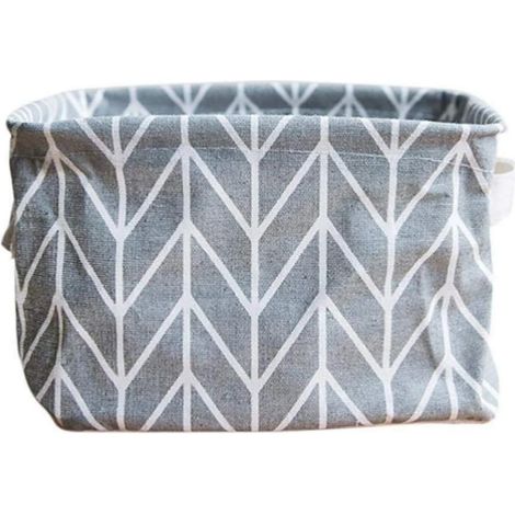 Panier de rangement pliable pour l'organisation de la maison, design élégant. Ce panier pliable est doté d'une poignée pour un transport et un rangement faciles. (1/5)