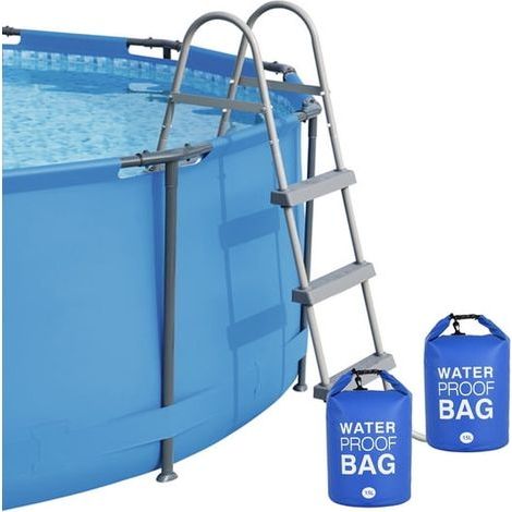 Universelle Poolleiter mit beschwerter Stufe (20 l). Schnelles und einfaches Befüllen mit Sand. Wasserdichter 250D-PVC-Beutel. (1/5)