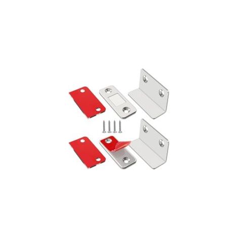 Magnetischer Schranktürverschluss, 2er-Pack, ultradünner Magnetverschluss, starker Schrankmagnet zum Schließen von Schubladentüren und Schränken - Crezuo (1/2)