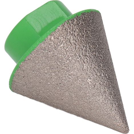 Mèche de chanfrein biseauté en diamant, outil de forage à 60 degrés 80 grains pour marbre en céramique