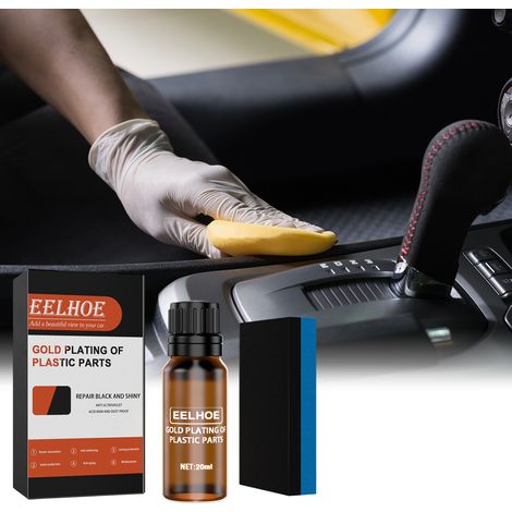 Plastic Coating Liquid for Car Dashboards and Interior Plastic Refurbishing Agent, Coating, Polishing and Maintenance Agent - 20ml Set (1/5)