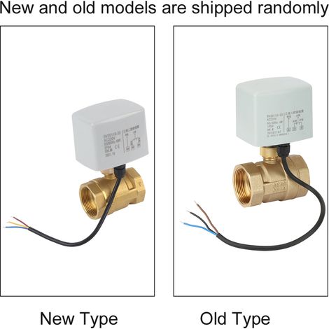 Vanne à bille électrique DN40 à deux voies, trois fils et deux commandes, 220 V (1/5)