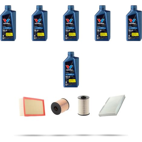 Kit tagliando 4 FILTRI e 6L OLIO compatibile con Peugeot 308 2.0 Hdi 120kw Dal 2009 (1/5)