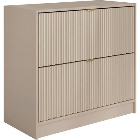 Zapatero Comfivo Velal II, Beige, 80x75x40cm, MDF, Aglomerado laminado