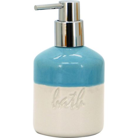 Dispenser in ceramica blu/bianco - serie Bath (1/3)