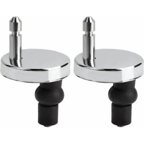 Lot de fixation abattant Macaron wc universels pour abattant de WC-Compatible avec la plupart des sièges de WC standards avec système d'abaissement automatique-Facile à installer (1/5)