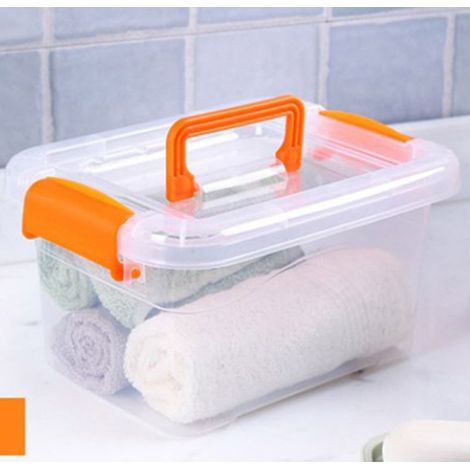 Boîte de Stockage Transparente Organiseur Multifonction Grande Capacité S : Caisse à Rangement Plastique Empilable Anti-Poussière avec Couvercle pour Jouets et Vêtements (1/5)