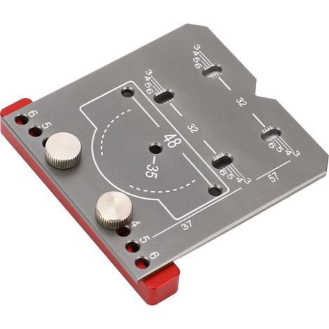 Gabarit de per��age pour trous de charni��re, anneau de per��age portable en acier inoxydable haute r��sistance, guide de per��age pour trous de charni��re en alliage d'aluminium