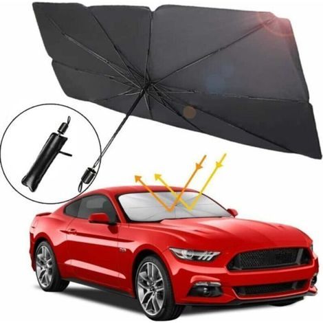 pair Pare-Soleil de Voiture - Pliable - SUV - 79x135 cm - Protection UV - Alliage UPE