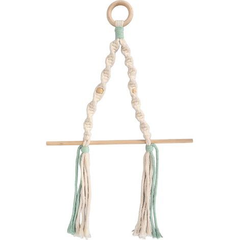 Eleganter Makramee-Handtuchhalter, einfache Montage, für Küche, Bad oder Büro, aus strapazierfähigem Baumwollseil. (1/5)
