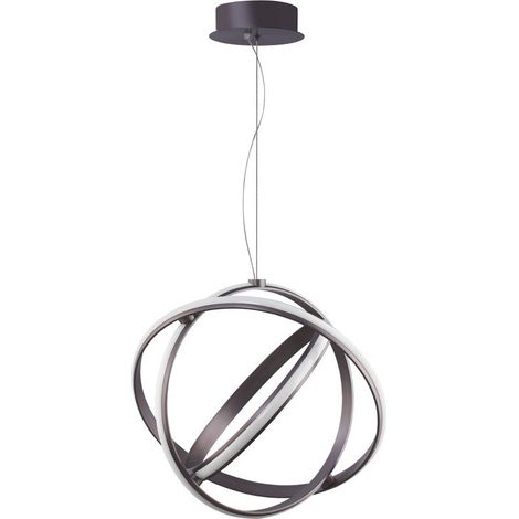 Merano Carmel Plafonnier LED Intégré Noir Violet Aluminium Réglable LED 53W 2627Lm 3000K