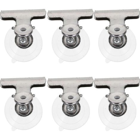 Filiyano-Lot de 8 ventouses haute résistance pour panneaux, vitrines et présentoirs en verre. (1/2)