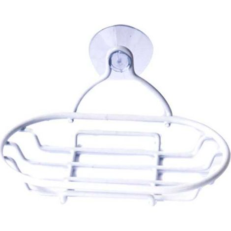 Porta Jabonera Básico Elipse con Ventosa
