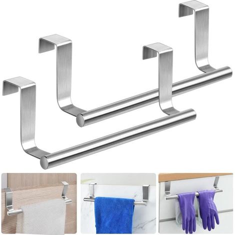 toalleros de pared de acero inoxidable de 236,2 cm, soporte para toallas colgante, barras para toallas de baño, toallero de pared de acero inoxidable (1/5)