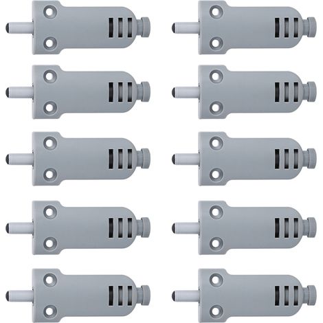 10 butées de porte d'armoire robustes avec amortissement réglable et amortisseur renforcé (1/5)