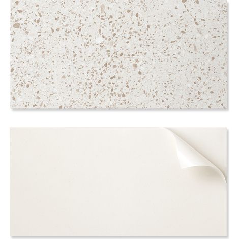 Baldosas decorativas autoadhesivas de vinilo con dise帽o de peque帽as piedras, 10x40x20 cm.