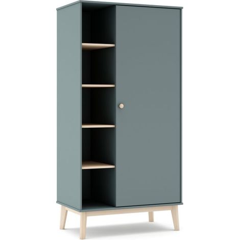 Armario juvenil Misty Breeze Verde Salvia - Oak Soft (ancho) x 181cm (alto) (1/5)