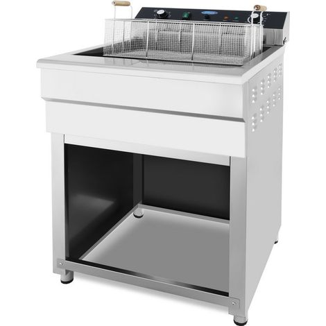Friteuse professionnelle - 45L - 1 panier - avec robinet de vidange - 400V - Maxima
