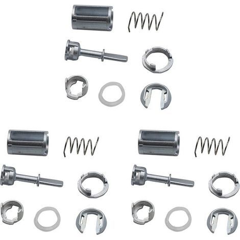 Trois kits de réparation de cylindre de serrure de porte de voiture adaptés aux Audi A6 Allroad, C5, S6, RS6 IV, Transporter et T5, numéros de pièces : 1U0837167 et 1U0837168C. (1/4)