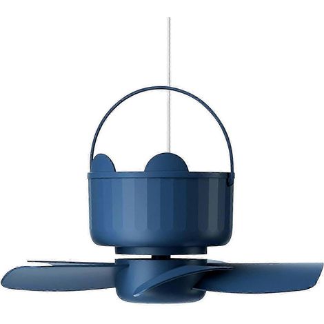 Petit ventilateur de plafond portable sans piles, mini ventilateurs USB pour tente avec télécommande, idéal pour le camping, ventilateur suspendu pour auvent, petit ventilateur de plafond pour l'extér (1/5)