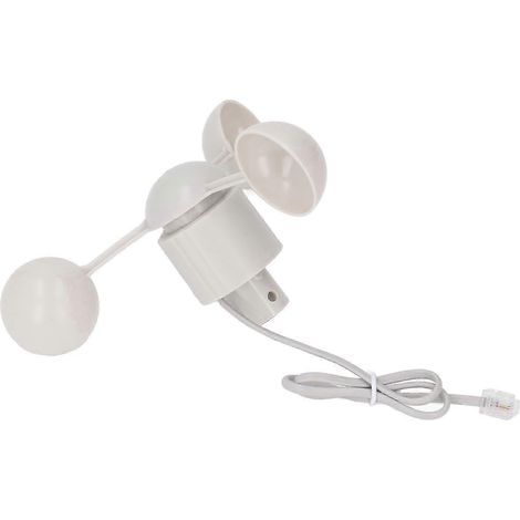 Anémomètre 2025, capteur de vitesse, girouette à 3 coupelles avec connecteur RJ11, compatible avec les instruments météorologiques.