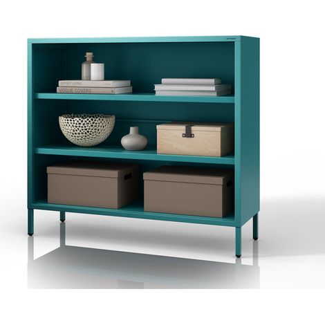 Etagère basse LUCA, 1000 x 900 x 350 mm, Moderne : marine