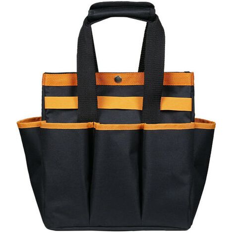 Sac de rangement pour outils de jardin en tissu Oxford,Noir (1/5)