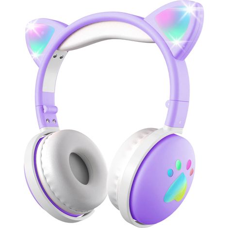 Cuffie wireless Mozos KID DOG per bambini, colore viola (1/5)