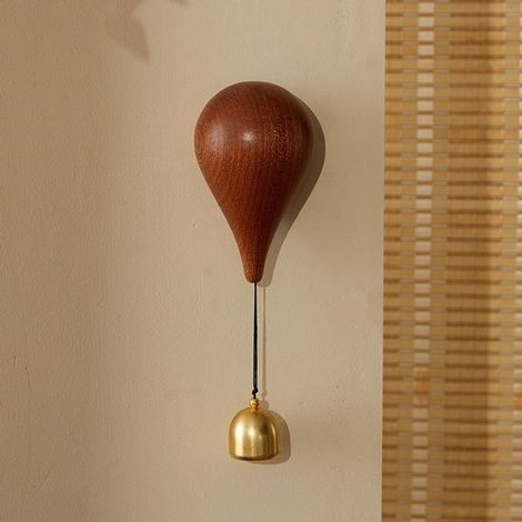 Sonnette, ballon, carillon éolien, cloche en laiton, indicateur de porte ouverte, sonnette magnétique, aimant pour réfrigérateur (1/5)