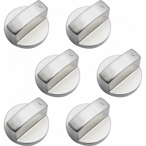 6 Pieces Universal Metal Control Knobs Gas Stove Knob 6mm universal control knobs stove knob for gas stove cooker oven hob (1/5)