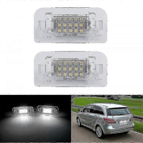 Lot de 2 éclairages LED pour plaque d'immatriculation Mercedes-Benz Classe B W246 W242 (CANBUS) (1/4)