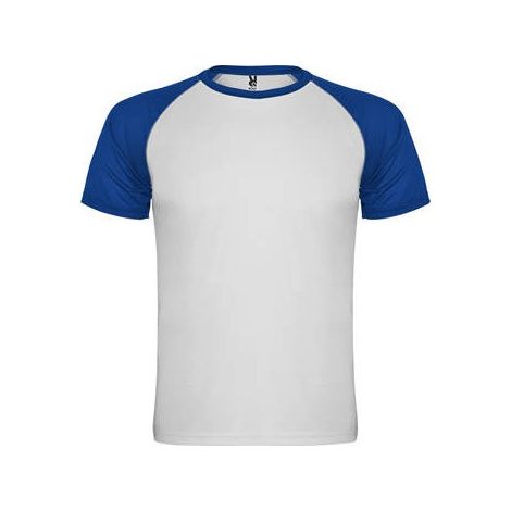 Camiseta deportiva en tejido técnico de manga corta INDIANAPOLIS ROLY XXL Blanco/Royal