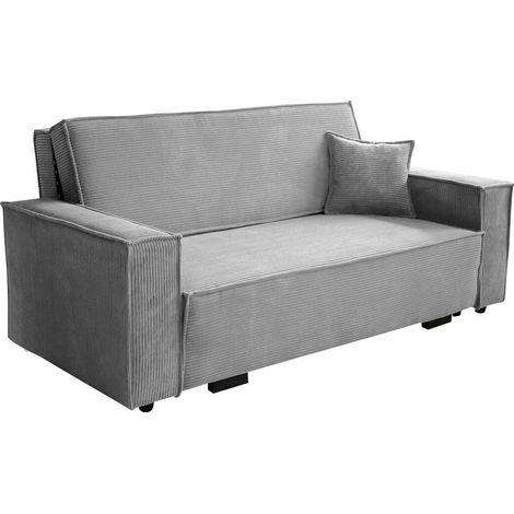 Sofá cama Clarlen IV, Poso 110, Almacenaje, 0, 85x192x98cm, Muebles ya montados