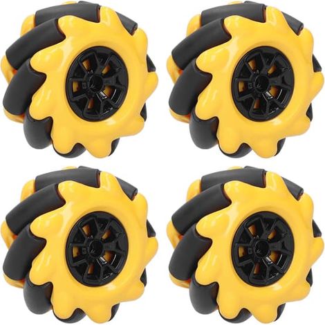 Kit de pièces détachées pour voiture robot omnidirectionnelle (2 paires de roues Mecanum de 60 mm) (1/5)