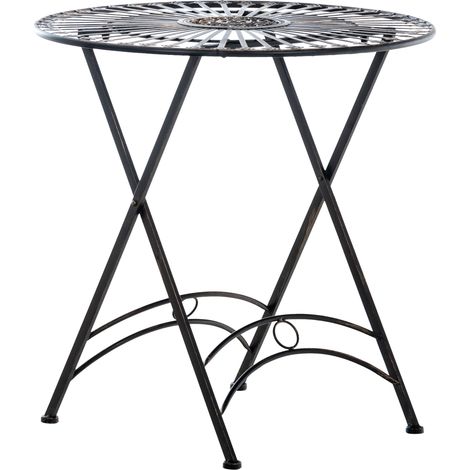Élégant table extérieure finement détaillée en métal dans différentes couleurs colore : Bronze (1/5)