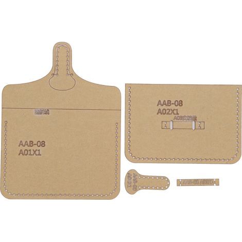4-teilige Acryl-Schablone für DIY-Geldbörsen und -Taschen, Lederschablone, Portemonnaieform, Bastelwerkzeug (1/5)