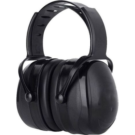 Casque anti-bruit adulte - MICH - Réglable - Confortable - Atténuation SNR 38dB - Noir - 1 pièce (1/4)
