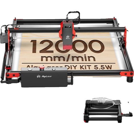 Grabadora/Cortadora, funcionamiento a alta velocidad, compatibilidad con diversos materiales, kit de bricolaje 5.5W-YRR, 5.5W (1/2)