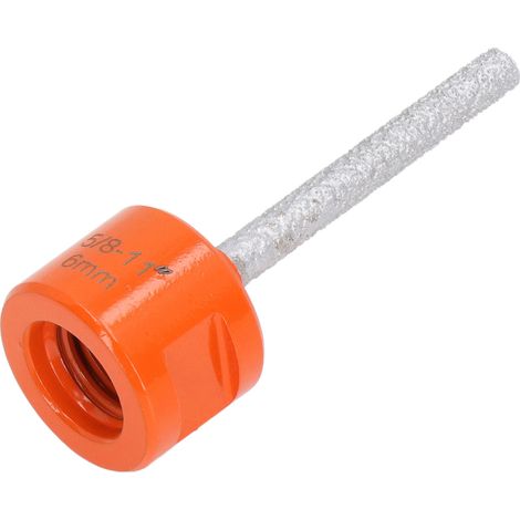 Fraise diamantée pour agrandir, tailler et façonner les trous de granit et de quartz, 6 mm / 0,24 po (1/5)