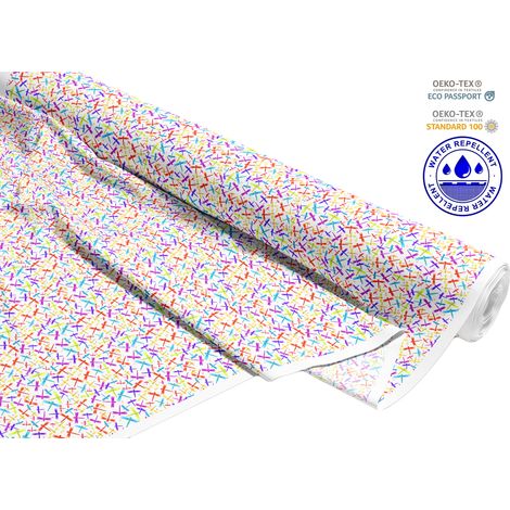 TISSUS DÉCORATIFS D'EXTÉRIEUR OXFORD - Motif libellules colorées I DR203 (1/5)