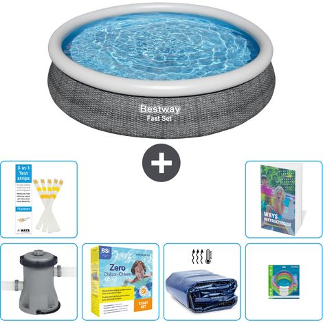 Bestway Piscina Bestway Fast Set Rotonda - 366x76 cm - 7-pezzi  S181