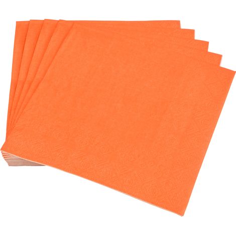 Lot de 20 serviettes en papier 33 x 33 cm Tendance Uni terracotta (1/4)