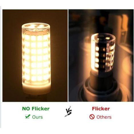 8W Ampoules LED G9 88LEDS 700lm, Blanc chaud, 3000K, Non-dimmable, Équivalent de l'ampoule traditionnelle 80W, 5 Pcs (1/4)