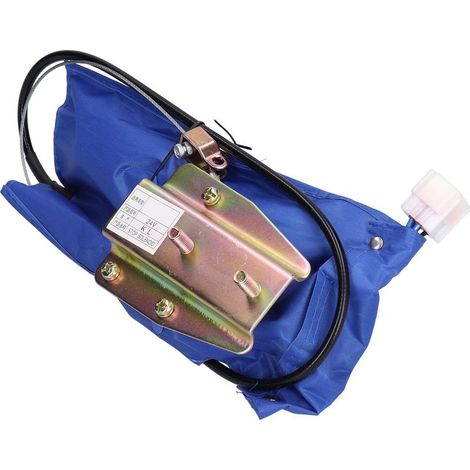 Solenoïde d'arrêt moteur 24V pour excavatrice SY, pièces moteur électrique anti-calage, câble 1mètre (1/5)