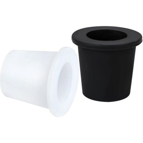 Anillo de silicona suave für agujero de sombrilla de mesa, anillo de silicona suave für mesa de patio de 2 a 2,5 pulgadas, agujeros de 1,5 pulgadas y postes de sombrilla Klein (Schwarz, blan (1/5)